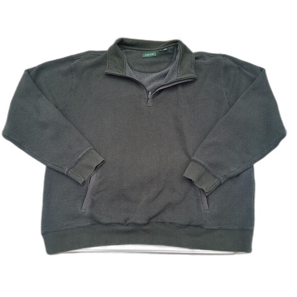 Orvis Quarter Zip Shirt Olive Green - Picture 1 of 11